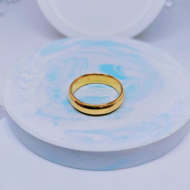cincin emas 24k model polos emas asli kadar -+95%(24k)