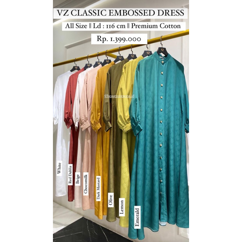 VZ CLASSIC EMBOSSED DRESS BY VIVI ZUBEDI