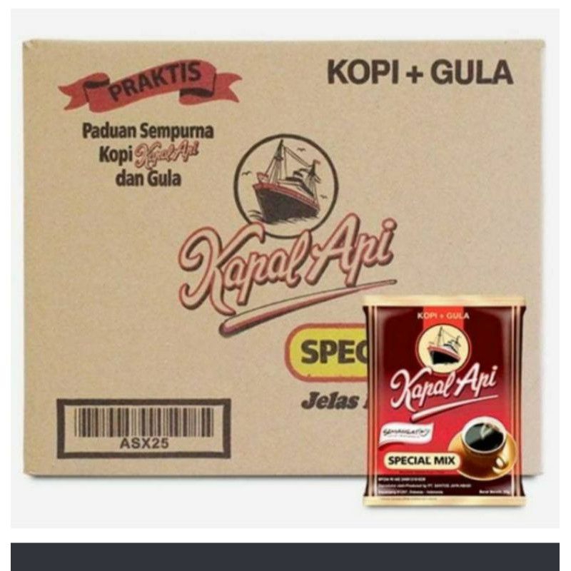 

kopi kapal api spesial MIX per renceng isi 10pcs × 23 gram