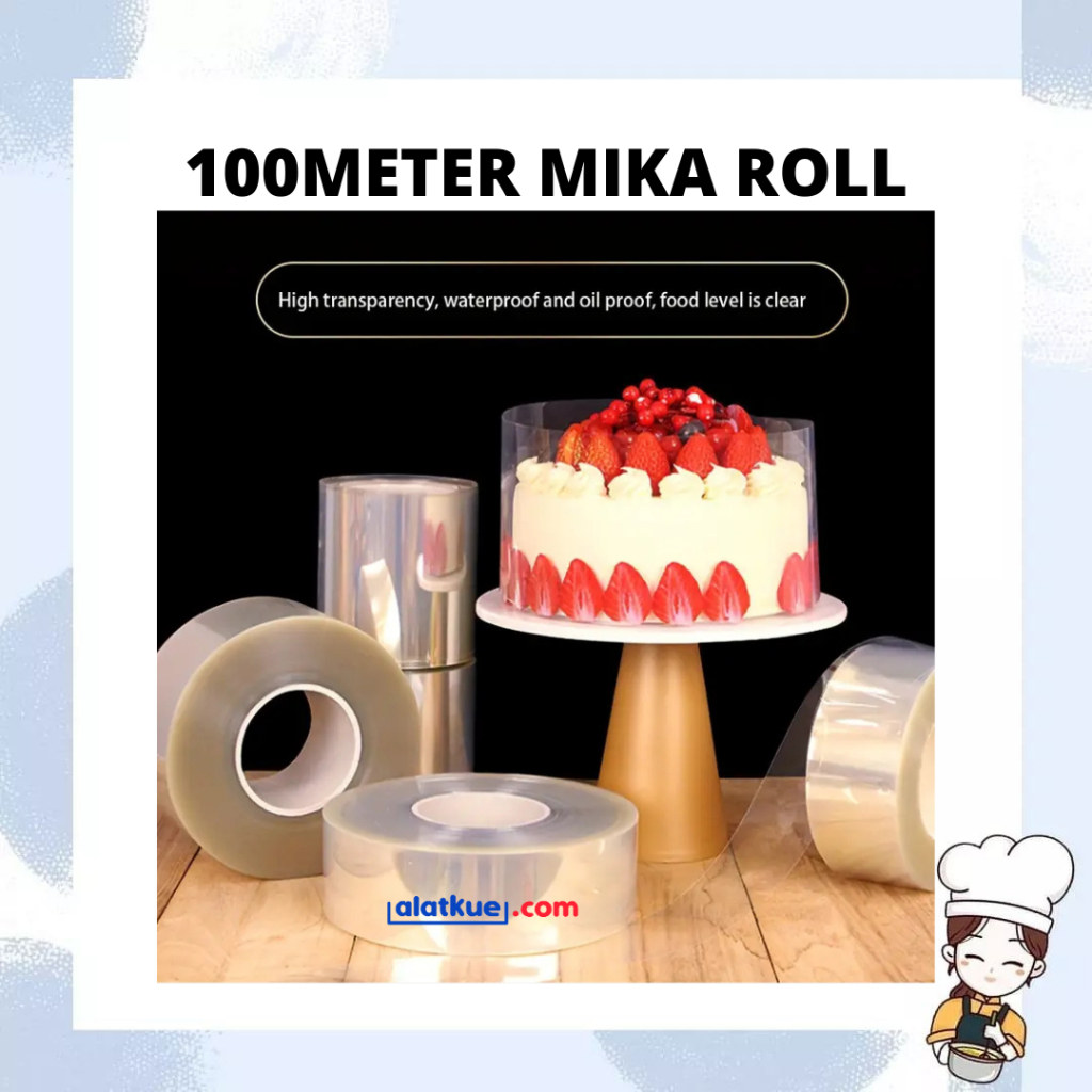 100 Meter Plastik Mika Roll | Mika Roll Tiramisu | Mika Roll Cheesecake Bahan Tebal