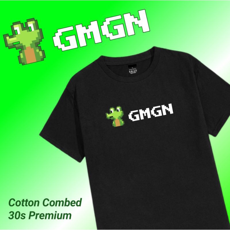 KAOS CRYPTO GMGN AI LOGO SIMPLE / BAJU CRYPTO GMGN AI / COTTON COMBED 30S PREMIUM / WARNA HITAM / UN