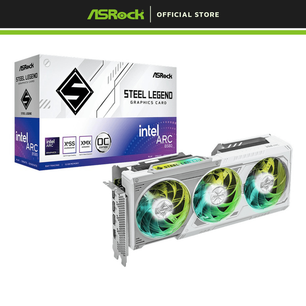 ASRock Intel Arc B580 12GB Steel Legend OC