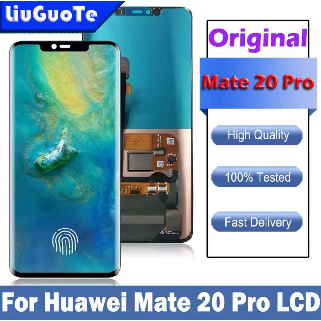 6.39" Original Screen for Huawei Mate 20 Pro LYA-L09 LYA-L29 Lcd Display Digital Touch Screen With F