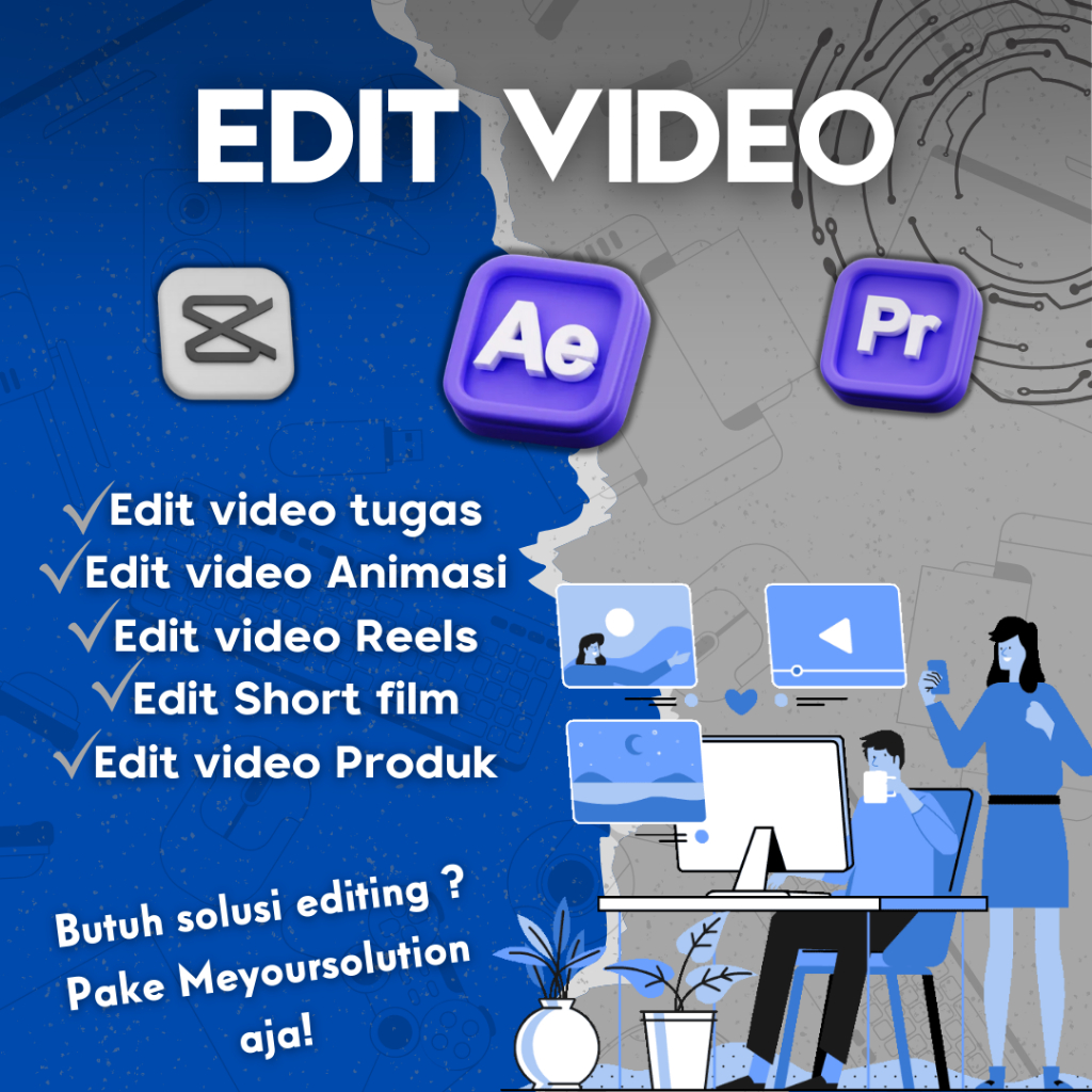 Meyoursolution | JASA EDIT KONTEN | Edit Video | Konten Reels Potrait | Murah | Cepat