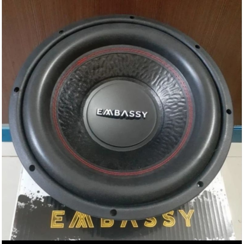 NEW Subwoofer mobil 12 inch embassy es-1202j double coil magnet besar [terbaik][terlaris]