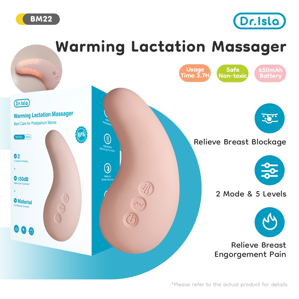 Dr.isla Lactation Massager Warming Alat Pijat Laktasi ASI Dengan Penghangat BM22