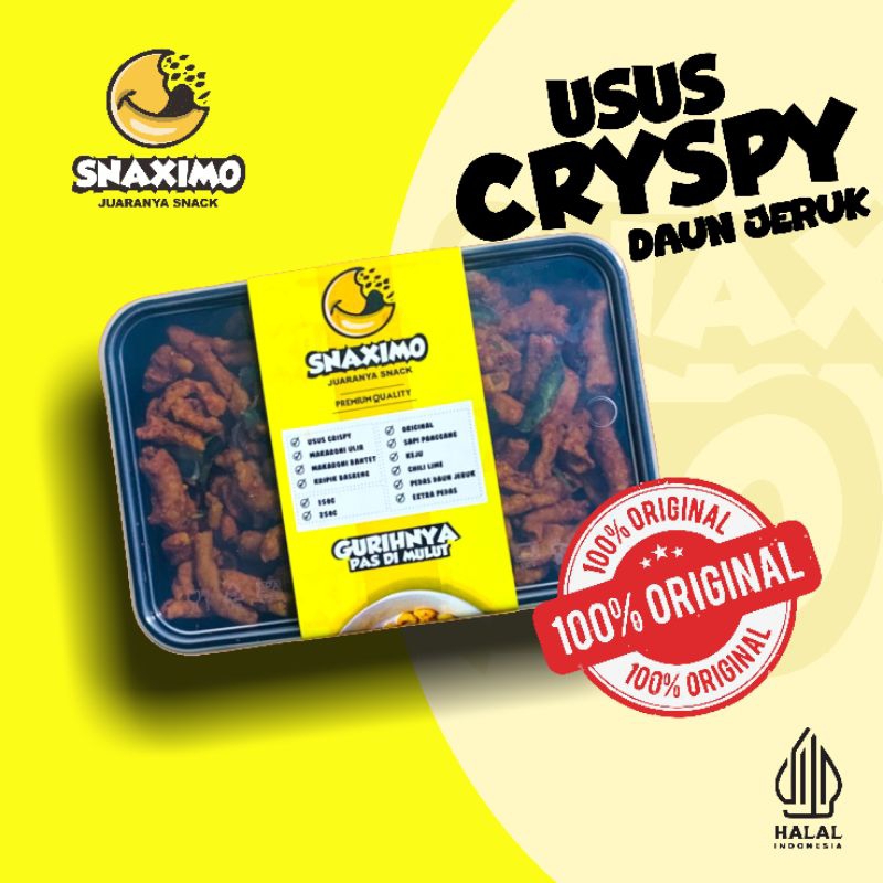 

Usus Cryspy Snaximo Rasa Pedas Daun Jeruk || Rasanya Enak dan Lezat || Snaximo Rajanya Snack