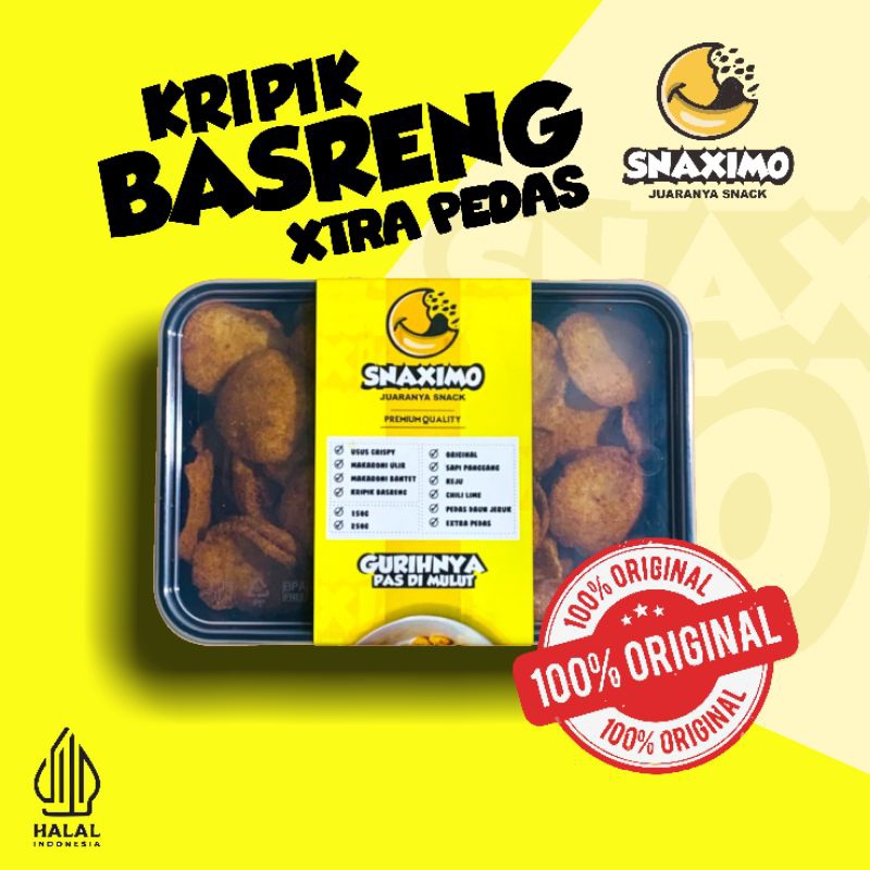 

Kripik Basreng Snaximo Rasa Xtra Pedas || Rasanya Enak dan Lezat || Snaximo Rajanya Snack