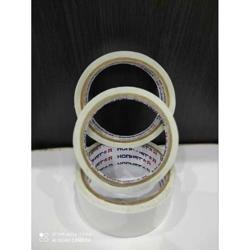 Double Tape tissue putih honhstar / double tape Tissue 12mm 24mm 36mmx8m MURAH
