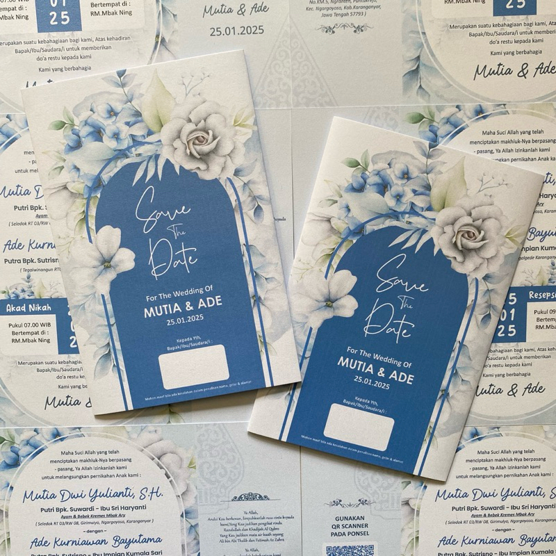 Undangan Nikah / Undangan Pernikahan / Undangan Aesthetic / Undangan Tasyakuran / Serat Ulem