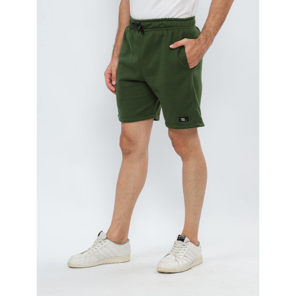 KS Celana Pendek Pria Wanita | Warna Hijau Army | Boardshort l Boxer | Sweatpants | Celana Casual