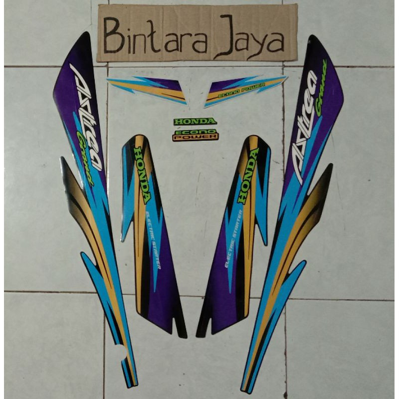 Sticker Lis Striping Honda Astrea Grand Tahun 1997 Special Edition