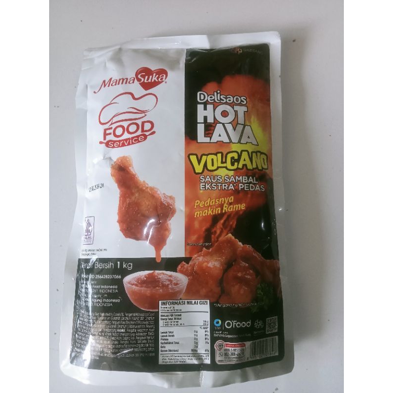 

sauce HOT LAVA volcano mamasuka kemasan 1kg