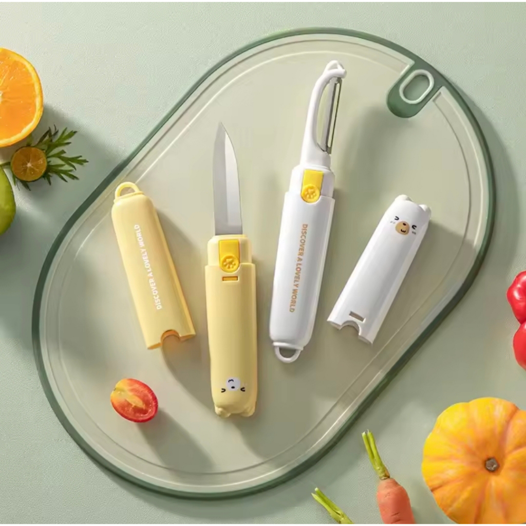 Pisau Kupas 2in1 peeler pengupas buah sayur pisau multifungsi 115