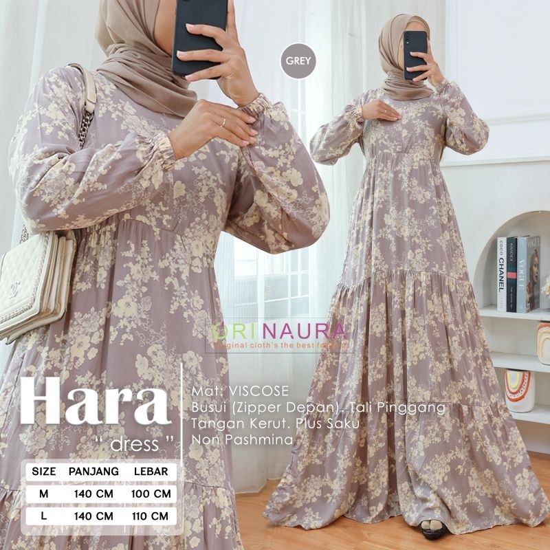 Gamis Elegant Motif Hara Dres // Arina Dres Ori Naura