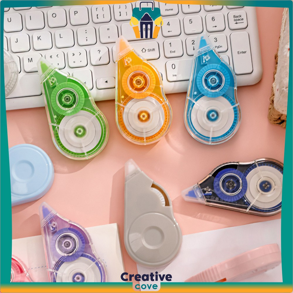 

Tipe X Kertas Roll Correction Tape Polos Serbaguna / Tip Ex Correction Pita Koreksi Perlengkapan Sekolah Anak Creative Cove A113