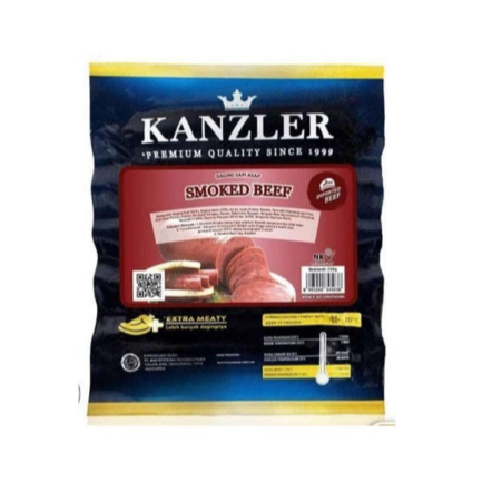 

KANZLER SMOKED BEEF 250GR, IRISAN DAGING SAPI YG ENAK DAN HALAL