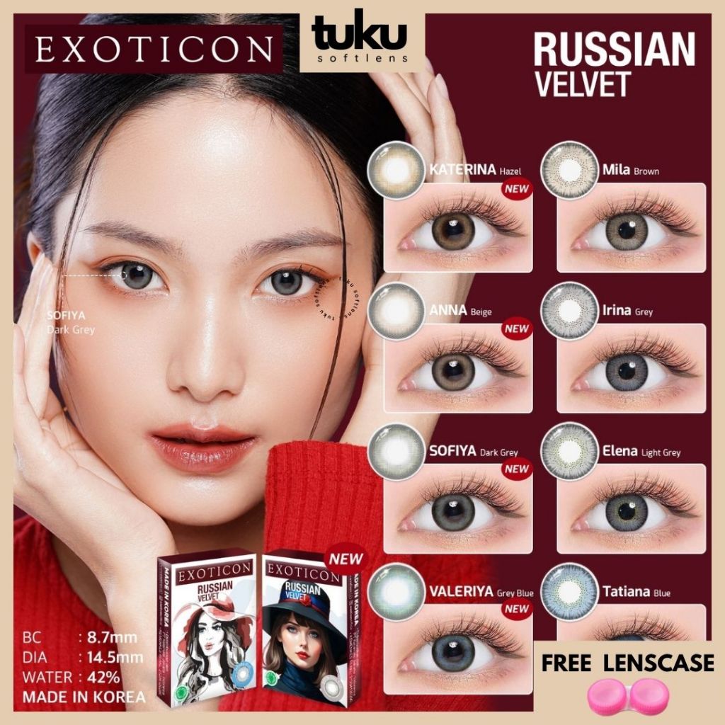 SOFTLENS RUSSIAN VELVET 14,5 MM NORMAL & MINUS (-3,25 S/D -6,00) BY X2 / SOFLEN RUSSIAN VELVET / RUS