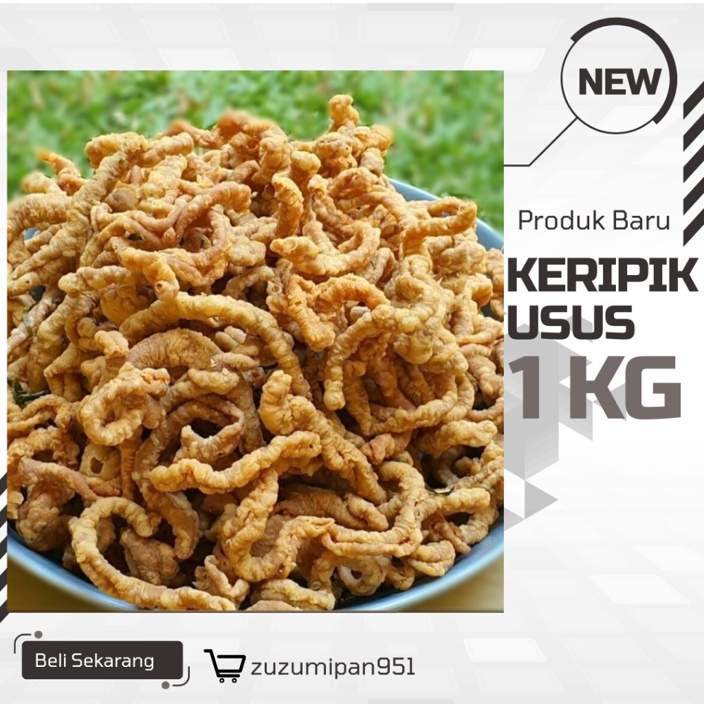 

Keripik Usus Crispy - Renyah Tak Terlupakan| Rasakan Kenikmatan Tiap Gigitan 1KG