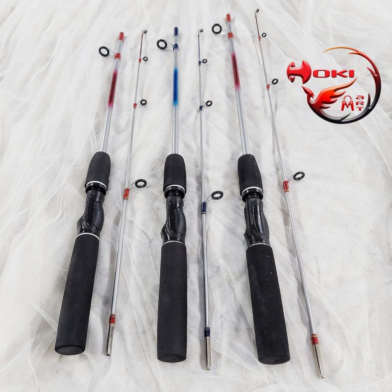 Joran fiber new king 120 135 bawah hollow atas solid