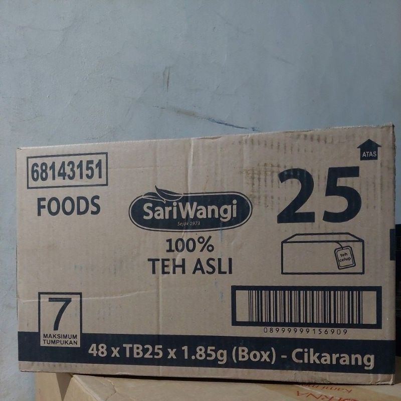 

Sariwangi Teh Celup isi 25 Kantong x 1.85g DUS isi 48 kotak