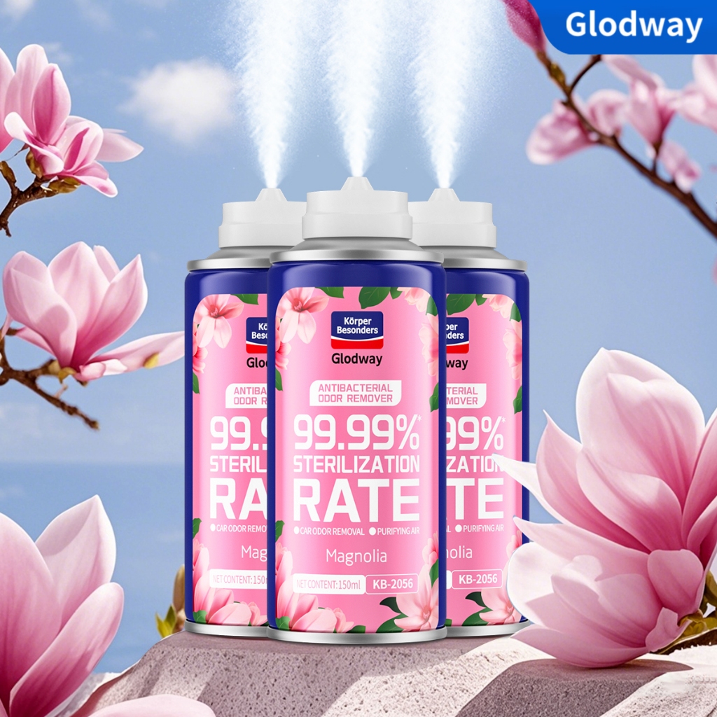 Bisa COD 3 Botol Lebih Murah Glodway Magnolia Bunga Air Freshener Sterilisasi 99.99% Rumah Anti Bau 