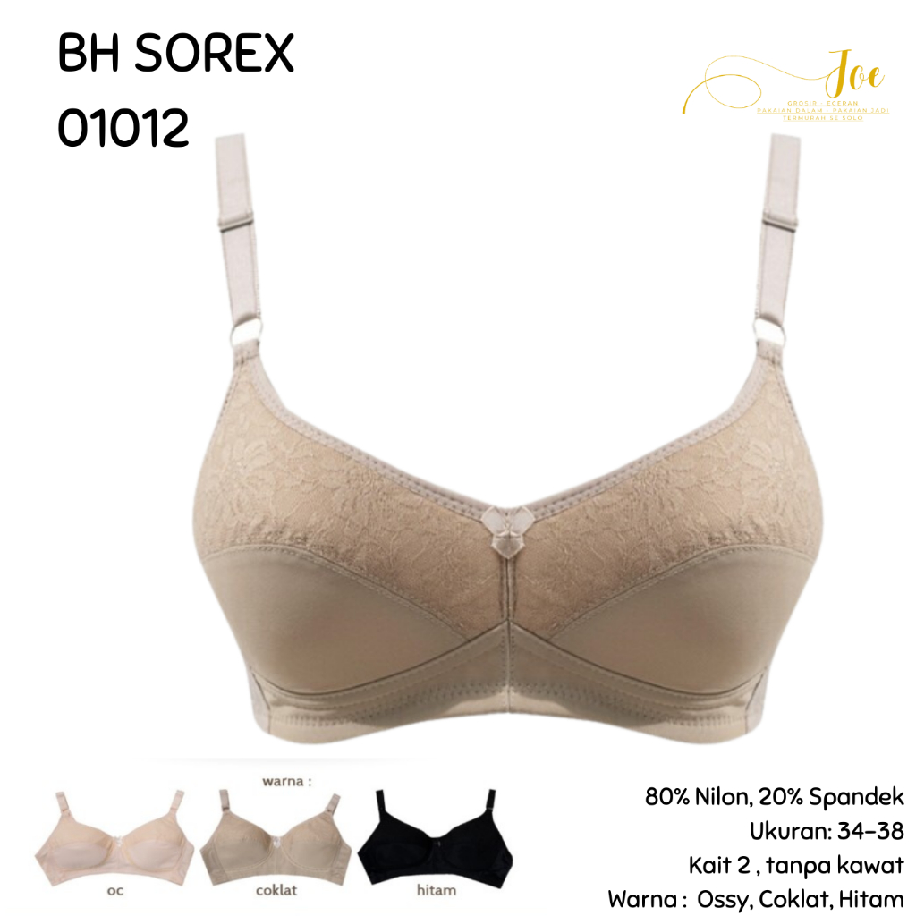 BH SOREX 01012 Tanpa Kawat Tanpa Busa / Pakaian Dalam Wanita