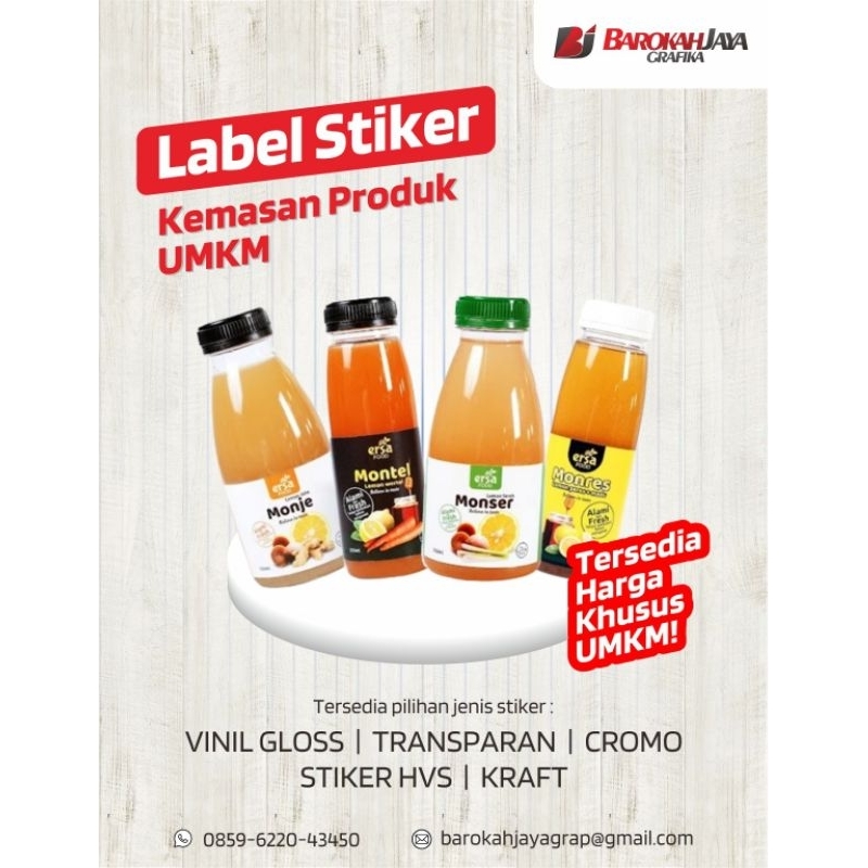 

Stiker label makanan/ stiker cromo/ stiker custom