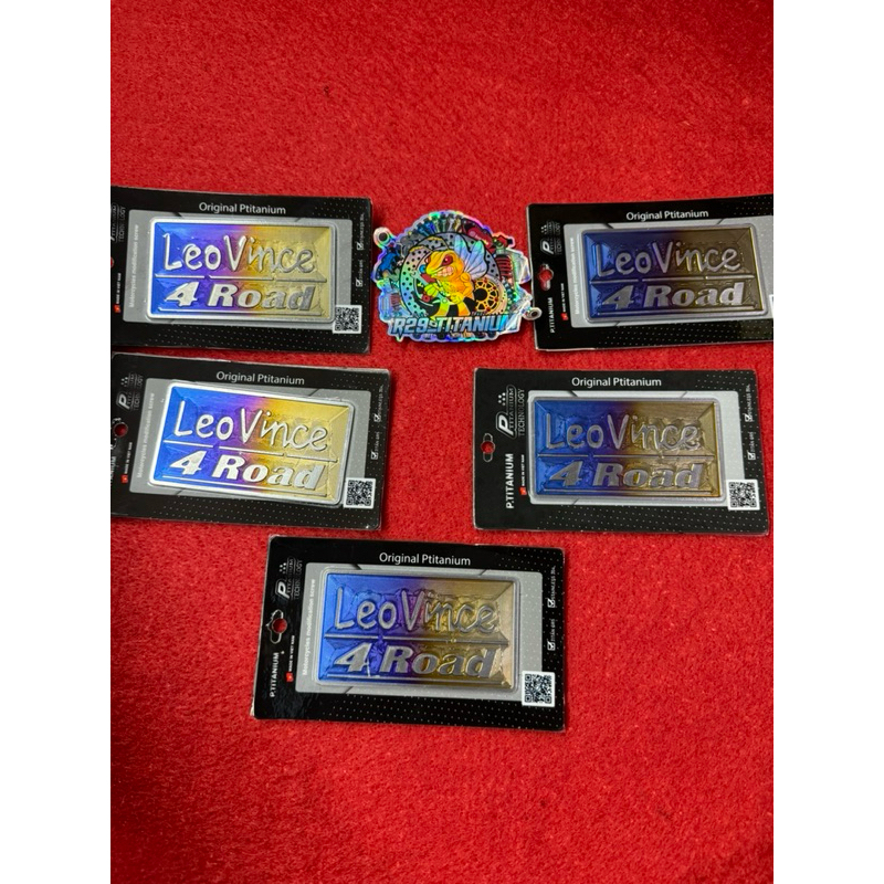 EMBLEM HUGGER AIRBLADE LEOVINCE 4 ROAD ORI PTITANIUM