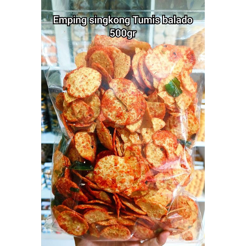 

Emping Singkong Tumis Balado 500 Gr - Emping Singkong Tumis Rujak 500 Gr - Emping Singkong Original