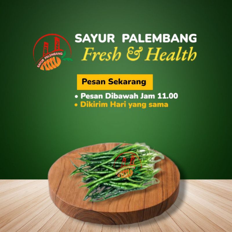 

Cabai Hijau 100Gram - Sayur Palembang