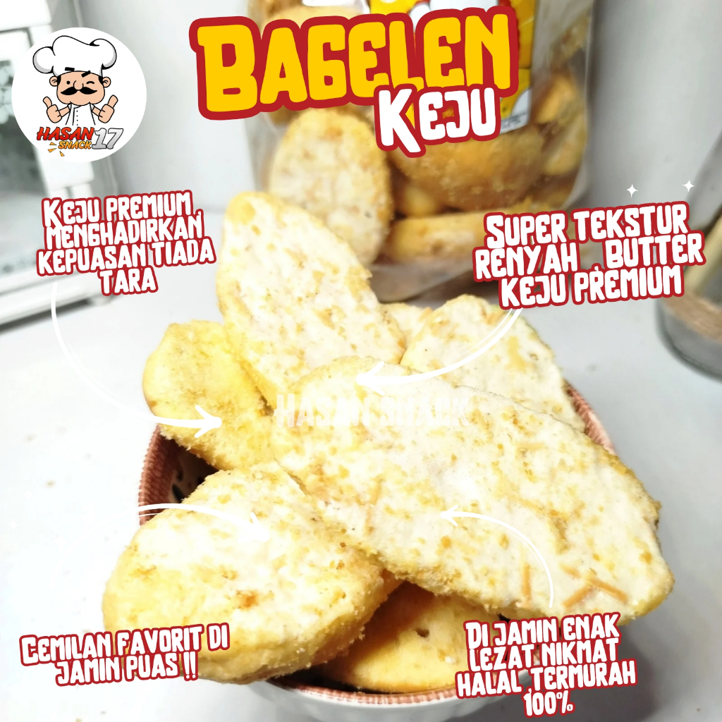 

BAGELEN BUTTER &KEJU/ GRATIS ONGKIR BISA COD/ SUPER RENYAH KRIUK ENAK LEZAT / CEMILAN SNACK / MAKANAN RINGAN / HASAN SNACK 17