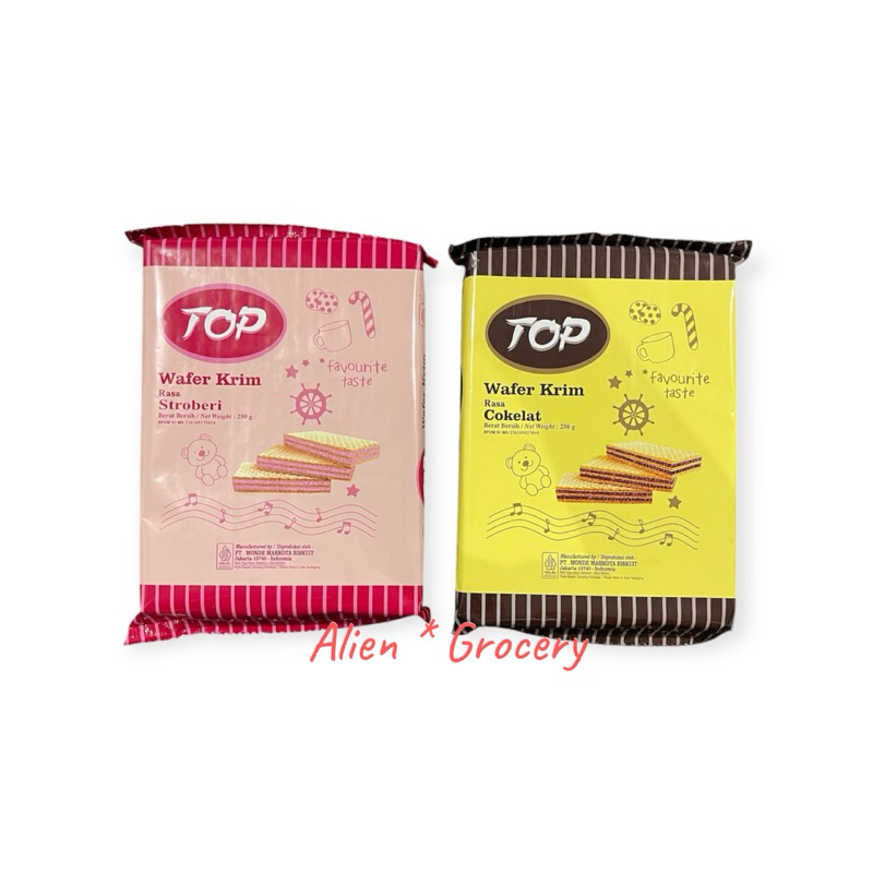 

NISSIN TOP Wafer Strawberry Chocolate Coklat 250gr