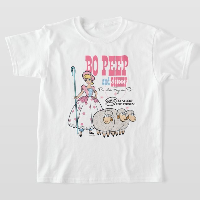 Kaos Anak Lucu Toy Story 4 Retro Bo Peep Figure Set T-Shirt Custom Nama