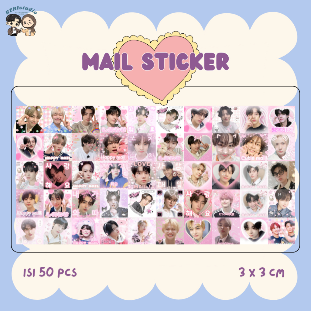 

[ isi 50 pcs ] STIKER FREEBIES KPOP ENHYPEN SEVENTEEN BTS STRAYKIDS NCT DECO STICKER PACK