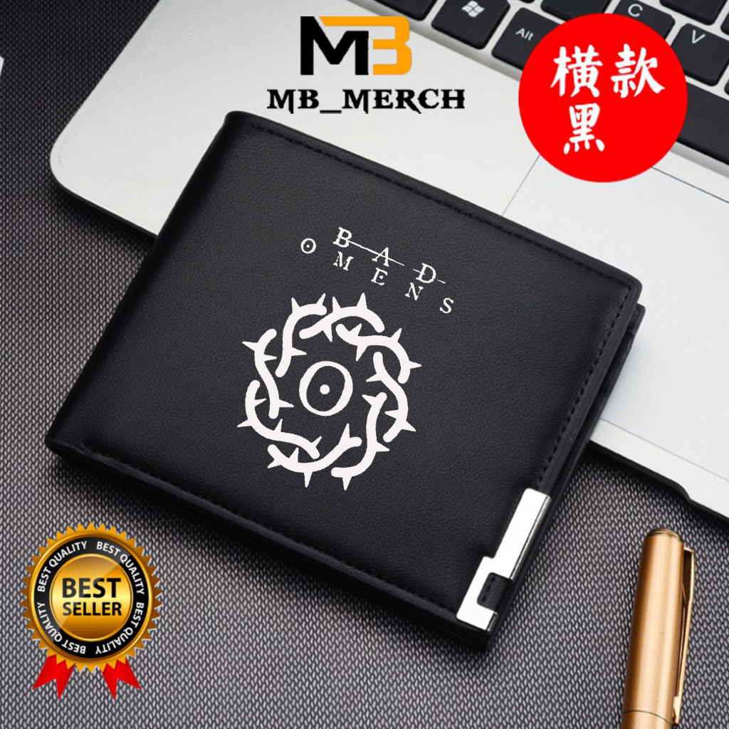 Dompet Pria Lipat BAD OMENS Dompet Kulit Men Fashion Letter Wallet BAND METALCORE KEREN MB_MERCH
