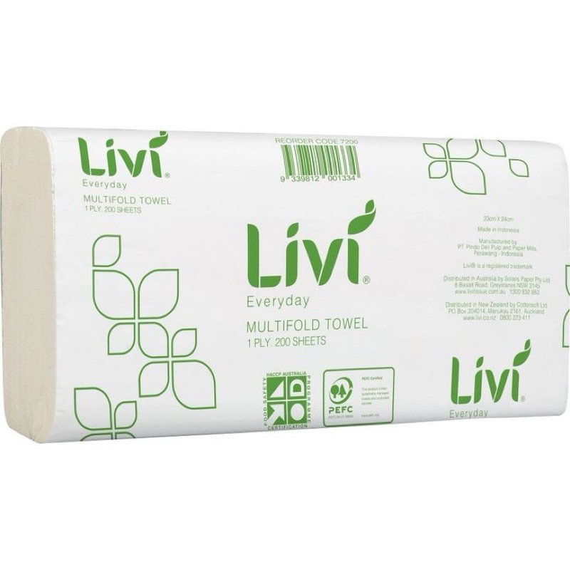 Tissue Livi Multifold Towel