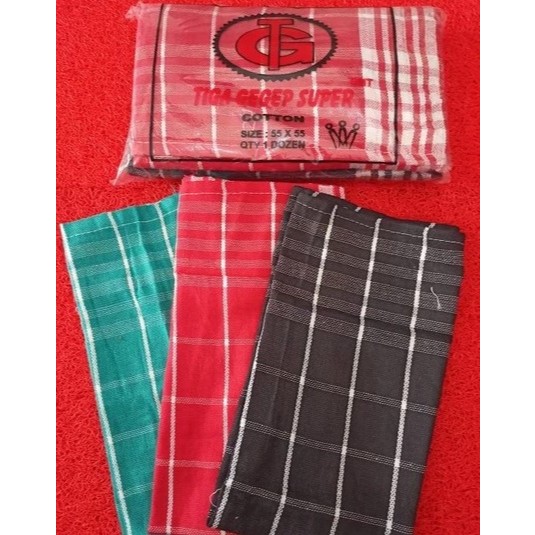 Kain Lap Warna / Kain Lap Kotak Besar / Kain Lap Piring / Serbet Dapur
