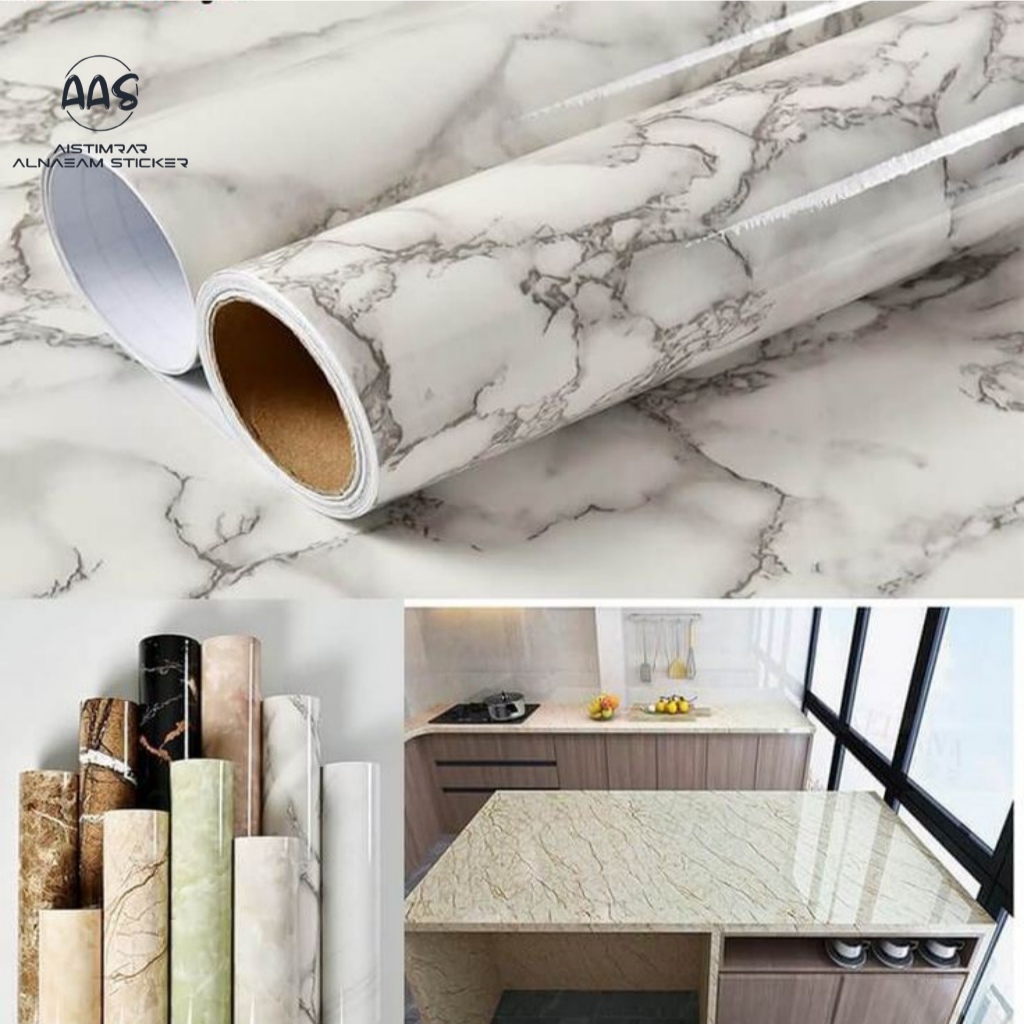 PVC SHEET (Sudah ada Lem)//Deco Sheet pelapis furniture/ sticker murah pvc sheet/ motif marmer/ moti
