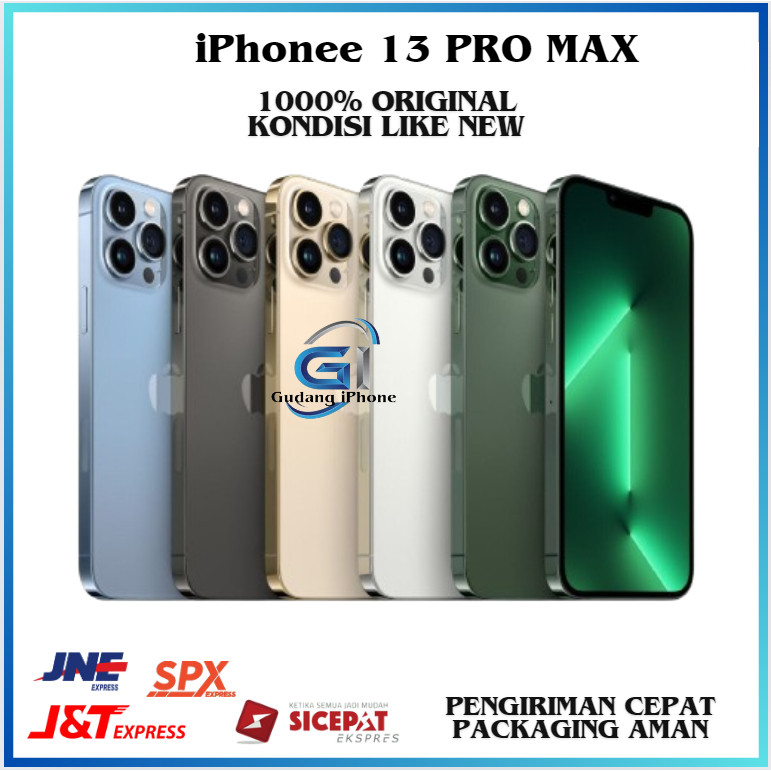 PROMO Iphone 13 PRO MAX 128GB 256GB 100% ORIGINAL SECOND APPLE / KONDISI MULUS LIKE NEW / 3UTOOLS HI