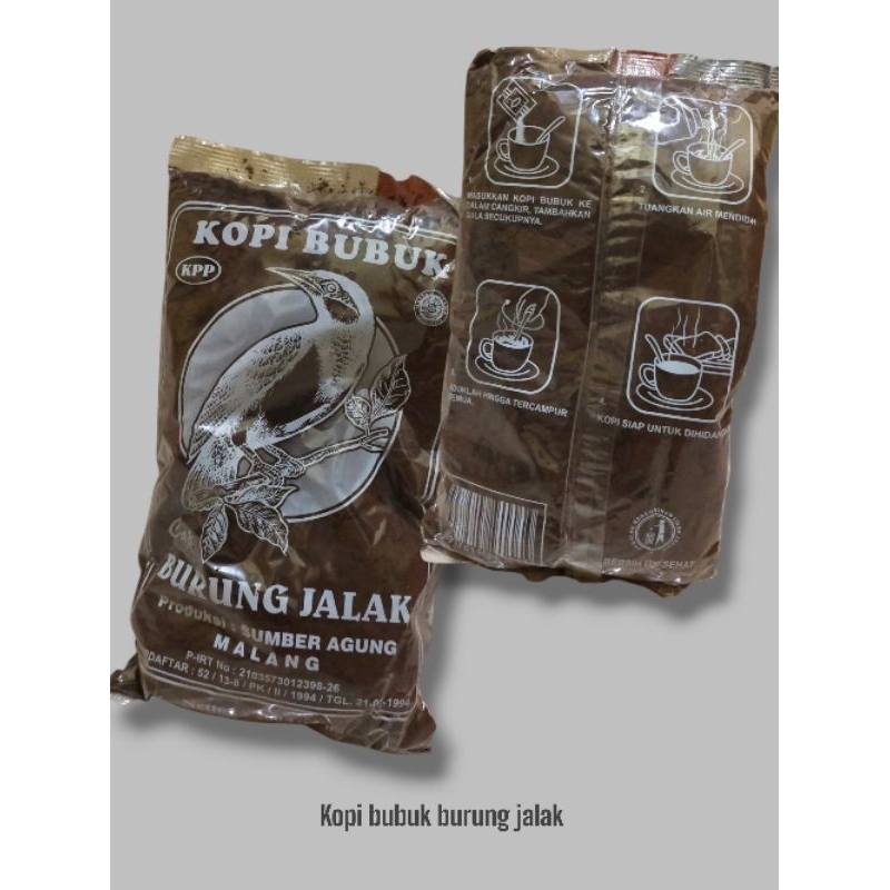 

Kopi hitam bubuk cap burung jalak kemasan 200gram murah