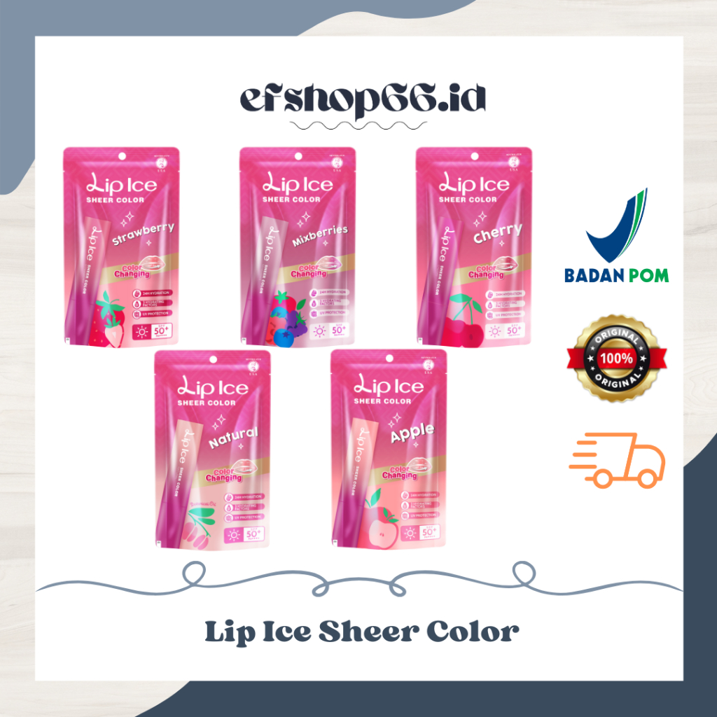 LIP ICE SHEER COLOR ALL VARIAN LIP BALM WARNA PINK