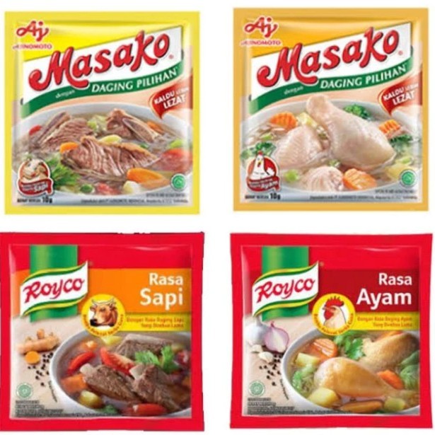 

Masako Royco Rasa Sapi dan Ayam isi 12 Sachet ( 1 Renceng )