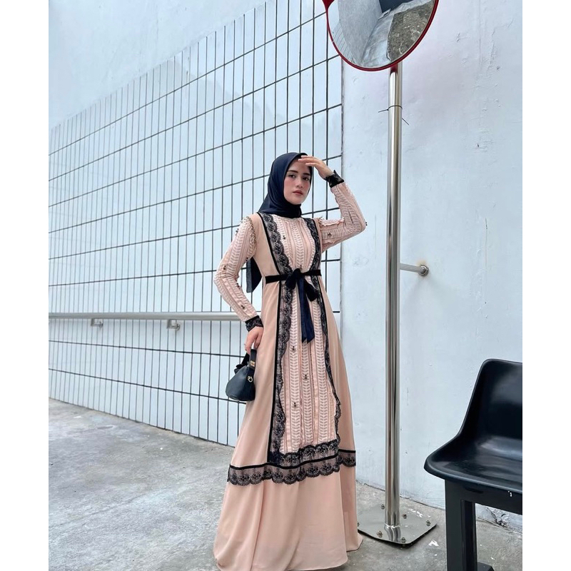 Dress GAMIS LEBARAN Kalia Dress By lnw fashion dress Lebaran