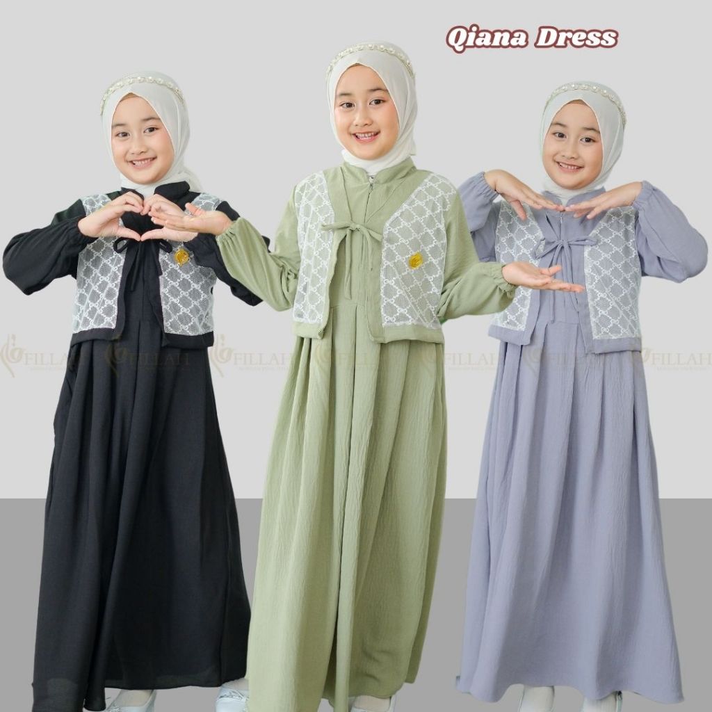 Gamis Anak Perempuan 3-14 Tahun Gamis Remaja Gamis Denim Baju Gamis Anak Gamis Anak Putih Gamis Anak