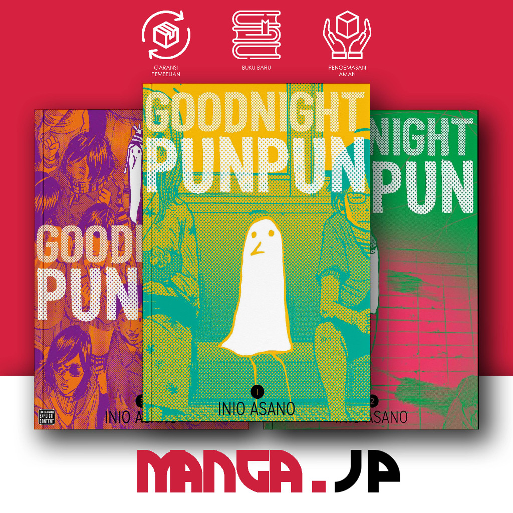 Komik Manga Goodnight Punpun, Oyasumi Punpun Vol. 1-8 by Asano Inio Bahasa Indonesia