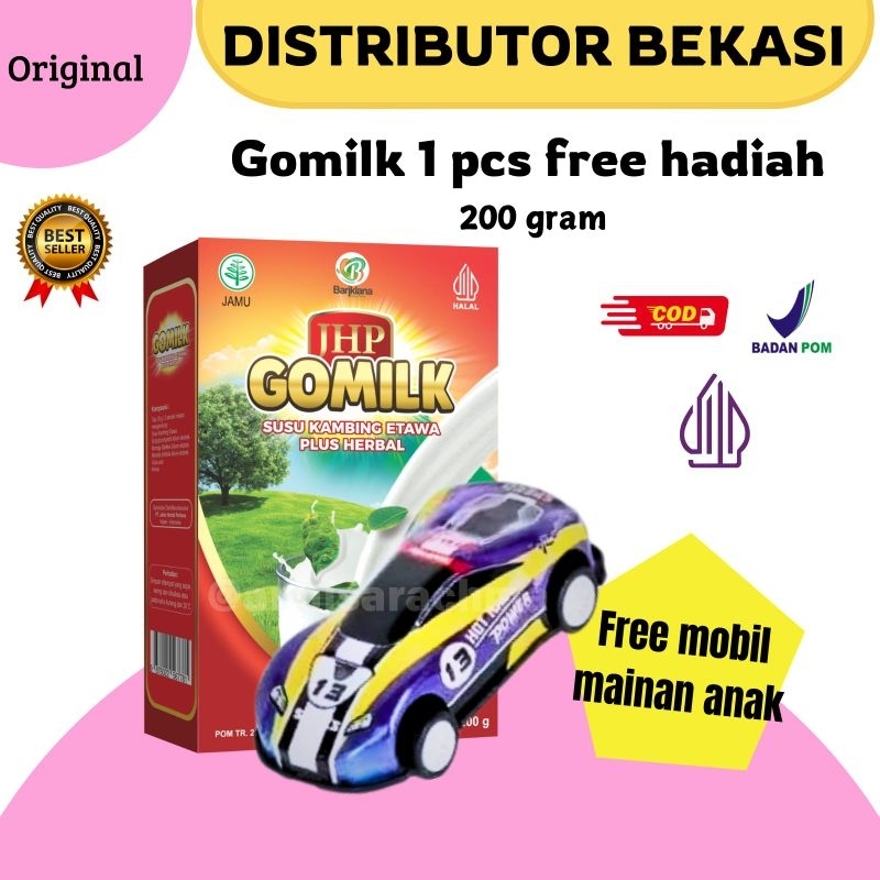 

Gomilk menambah nafsu makan / Plus daun salam Kelor herbal 200gr [free mobilan]