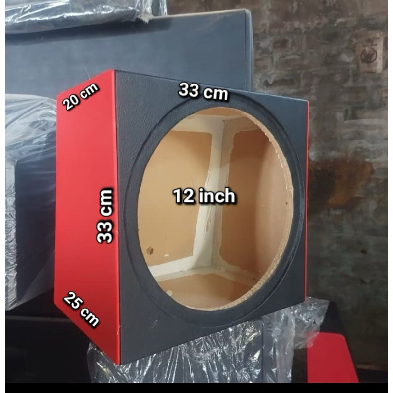 Box Speaker SUBwoofer 12in Bahan MDF full 18mm dilapis Kulit Oscar Universal