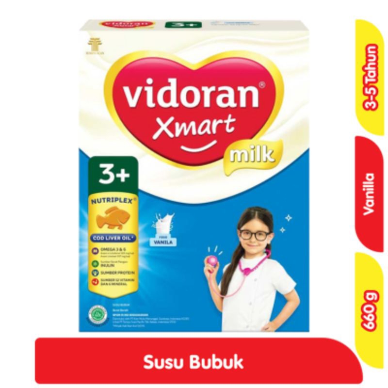 

vidoran Xmart 3+ Susu Pertumbuhan Anak 3-5 Tahun Vanila 700 g