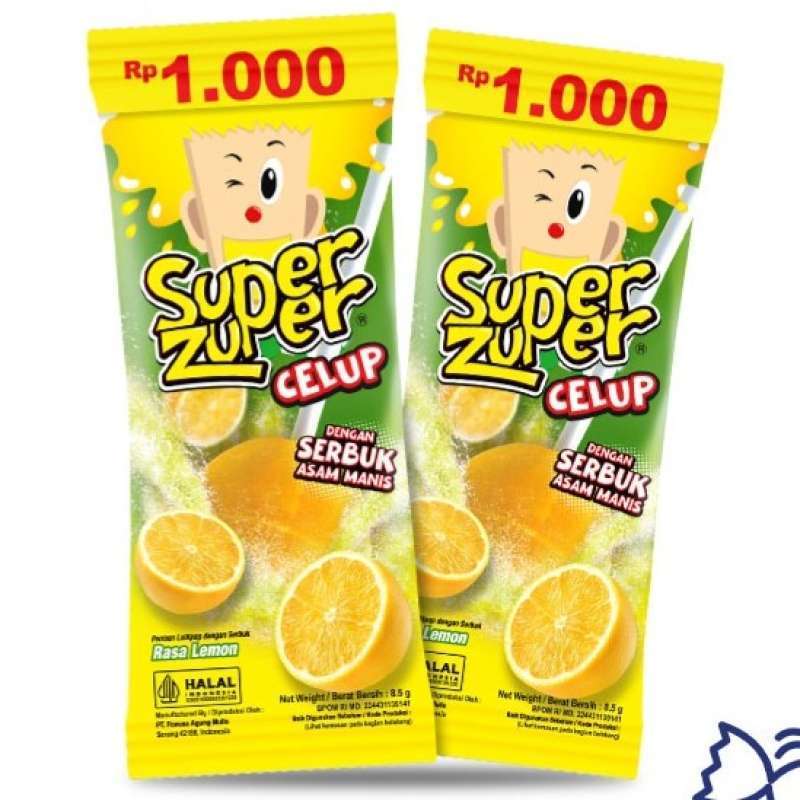 

Super Zuper Permen Lolipop Asam Celup Serbuk Buah [8.5 g/ 30pcs/ bag]